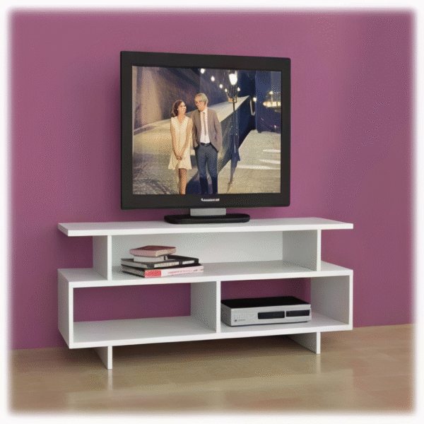 ترابيزة تليفزيون - لون ابيض