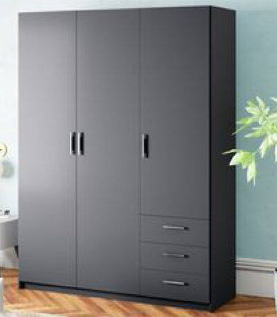 دولاب مغلق خشب 3 ضلفة