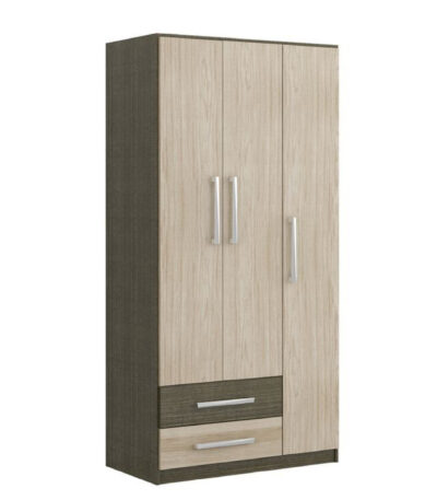 دولاب مغلق خشب 3 ضلفة ودرجين