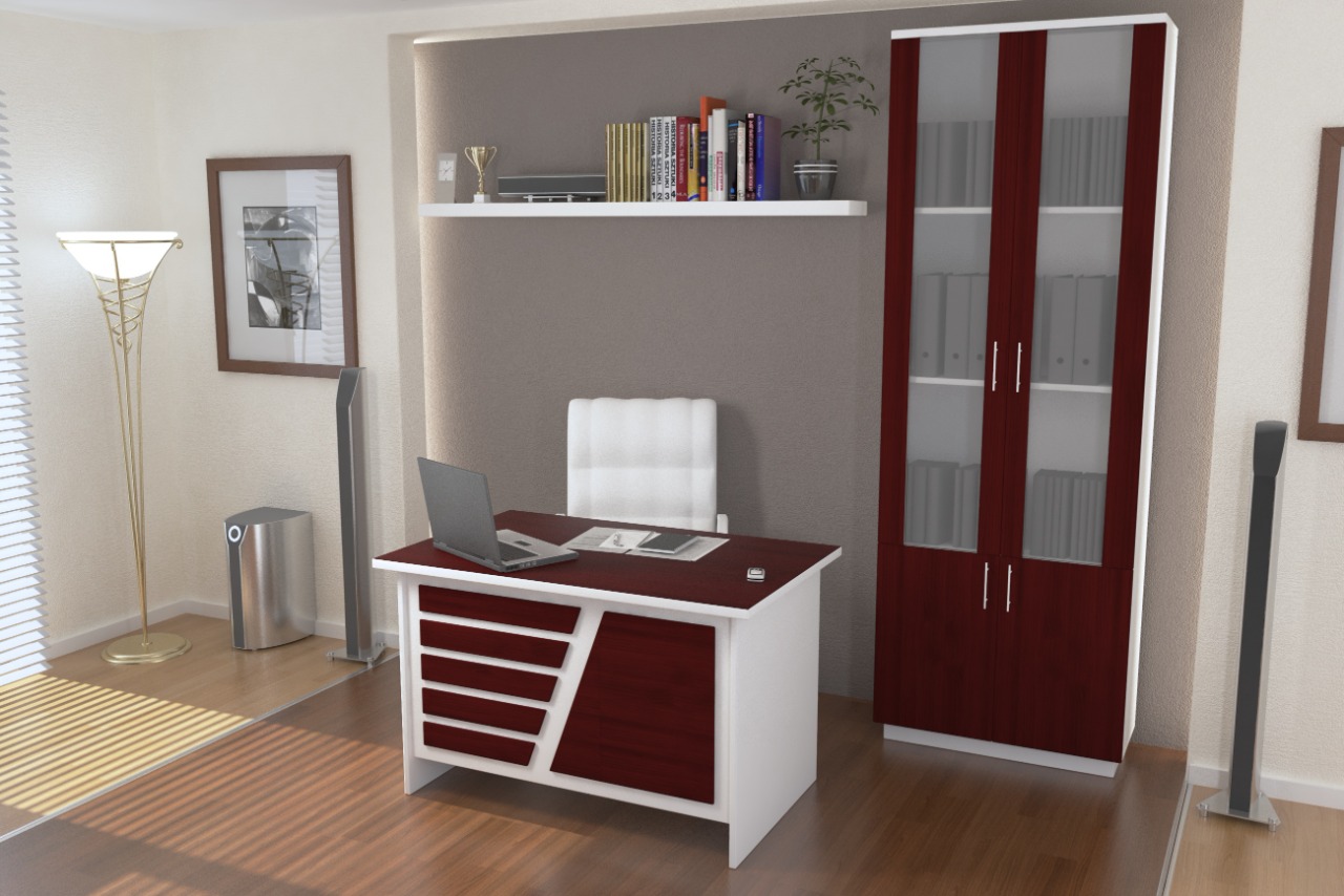 JO 6 مكتب موظف 2درج وضلفة - كود: JO.06 - الصورة 1